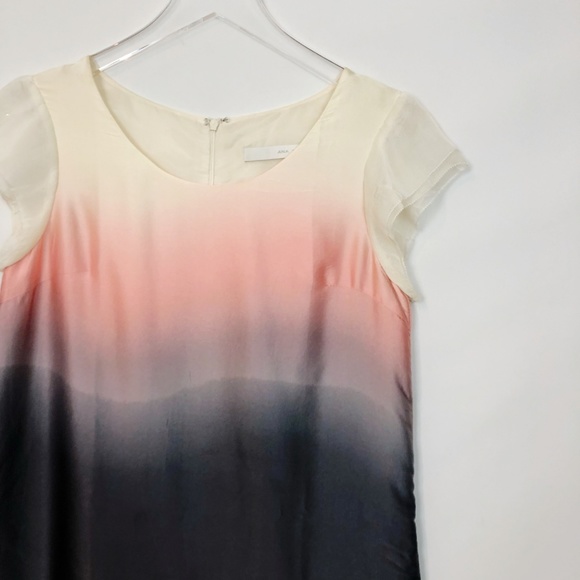 Ana Capri Ombre Watercolor Scallop Hem Dress S - Picture 3 of 8